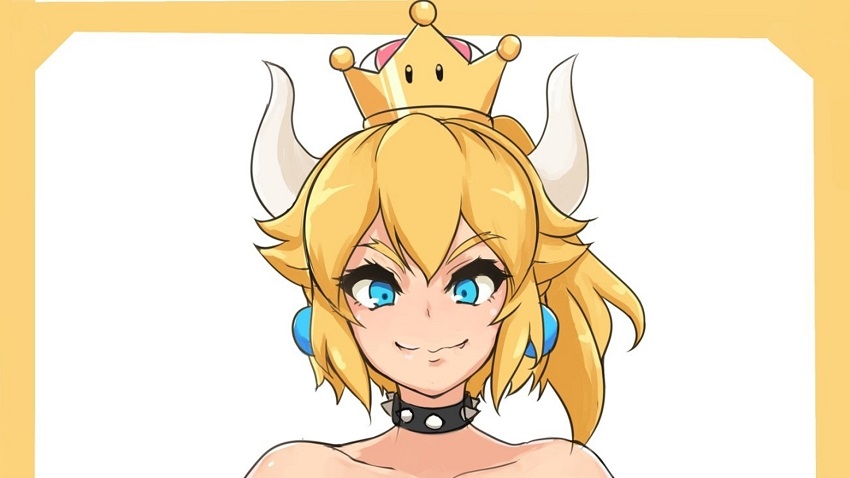 Bowsette on video game podcast