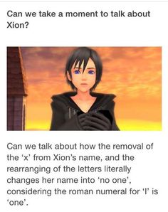 Xion anagram explanation