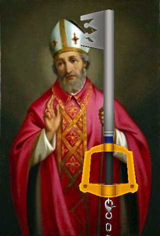 St. Anselm with a keyblade