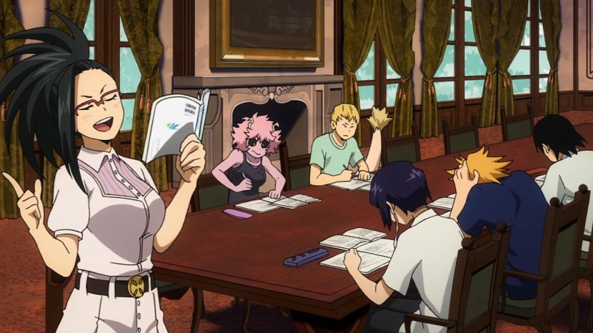 Momo tutors her class in My Hero Academia season 2 episode 21