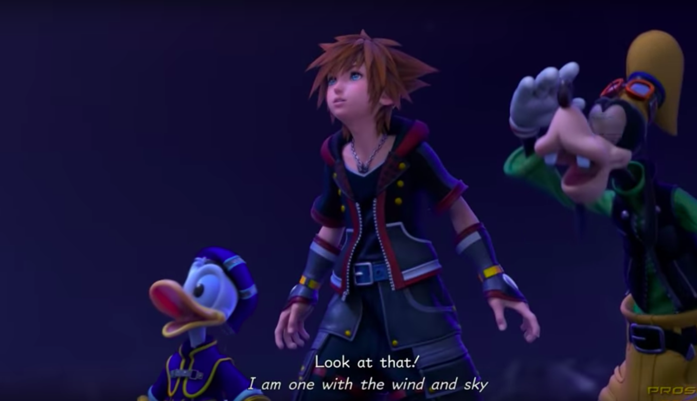 Donald Goofy and Sora listening to Let it Go