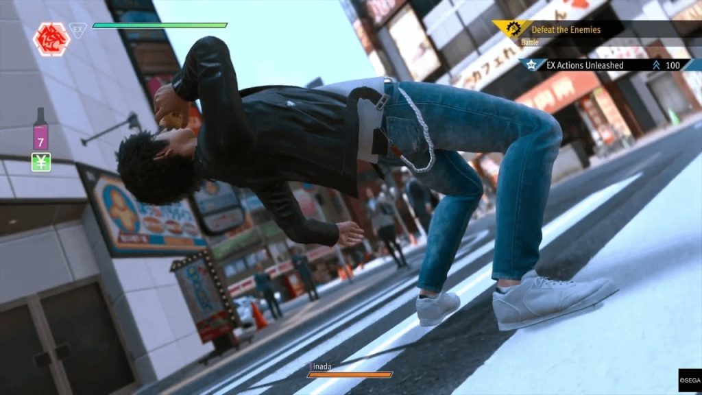 Yagami from Judgment using a Drunken Fist move