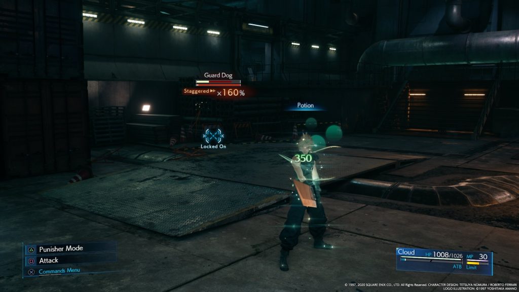 Cloud being healed in Final Fantasy 7 Remake