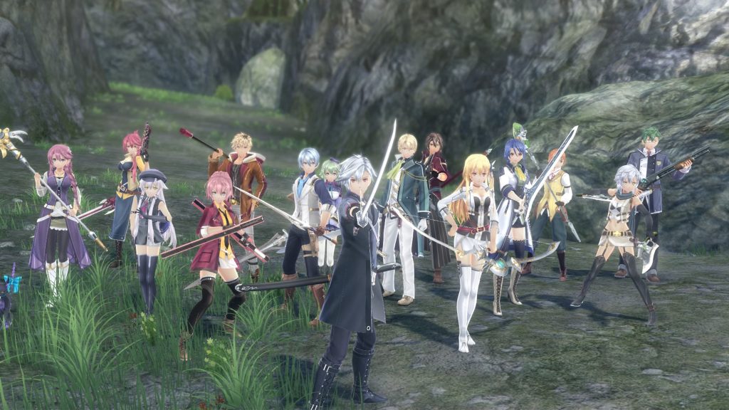 Screenshot of the main party members in Cold Steel 4